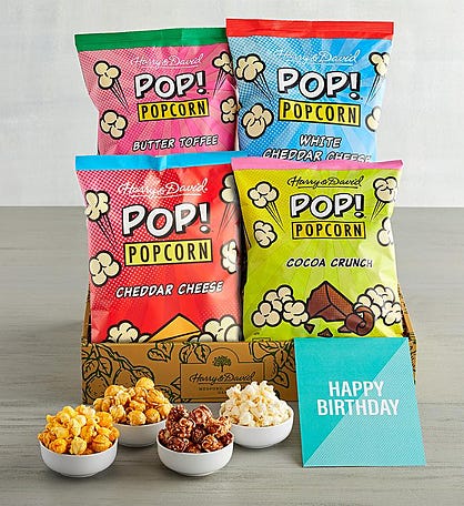 Harry & David Pop! Popcorn™ - "Happy Birthday" Gift Box 